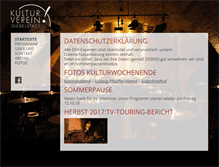 Tablet Screenshot of kulturverein-giebelstadt.de